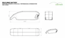 E-Bike Vision - EBV Batterie De Cadre Compatible Bosch Active (Plus) / Performance (CX) 36 V -Vélo Nouveaux Produits 540 3840x2160