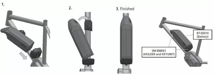 Shimano Steps - Batterie De Cadre BT-E6010 418 Wh, Noir 4 Shimano Steps - Batterie De Cadre BT-E6010 418 Wh, Noir – Image 2
